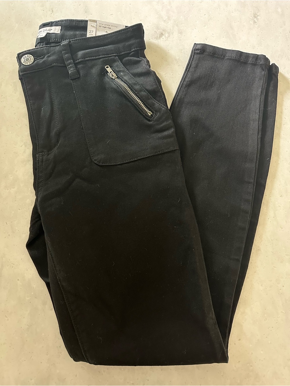 STS Blue -Ellie Black Stretch Ankle Skinny Pants - Picture 8 of 9